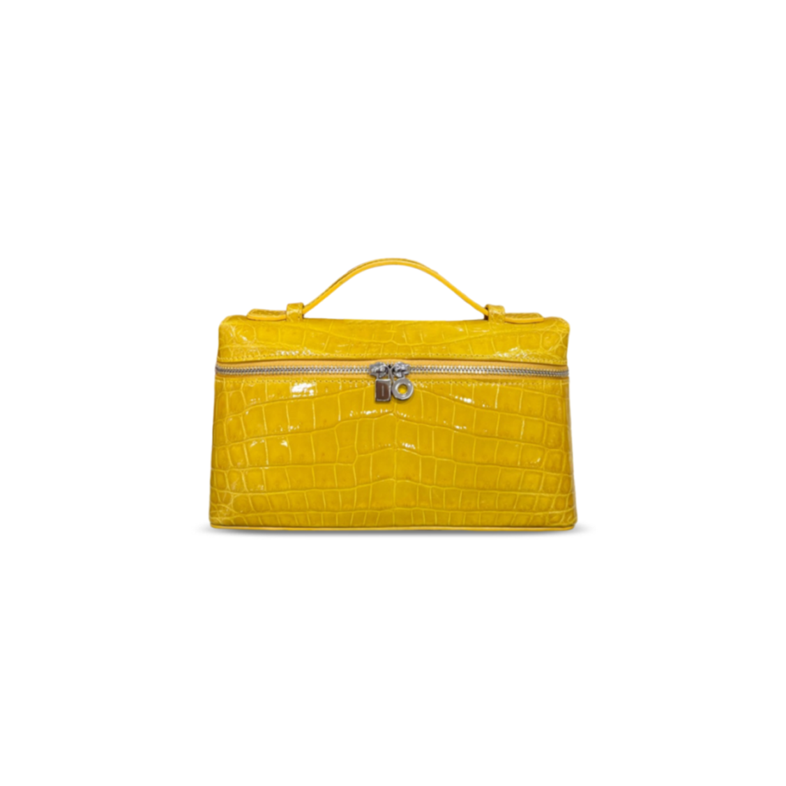 L0r0 P1ana extra pocket l19 crocodile leather (19*11*6.5cm)